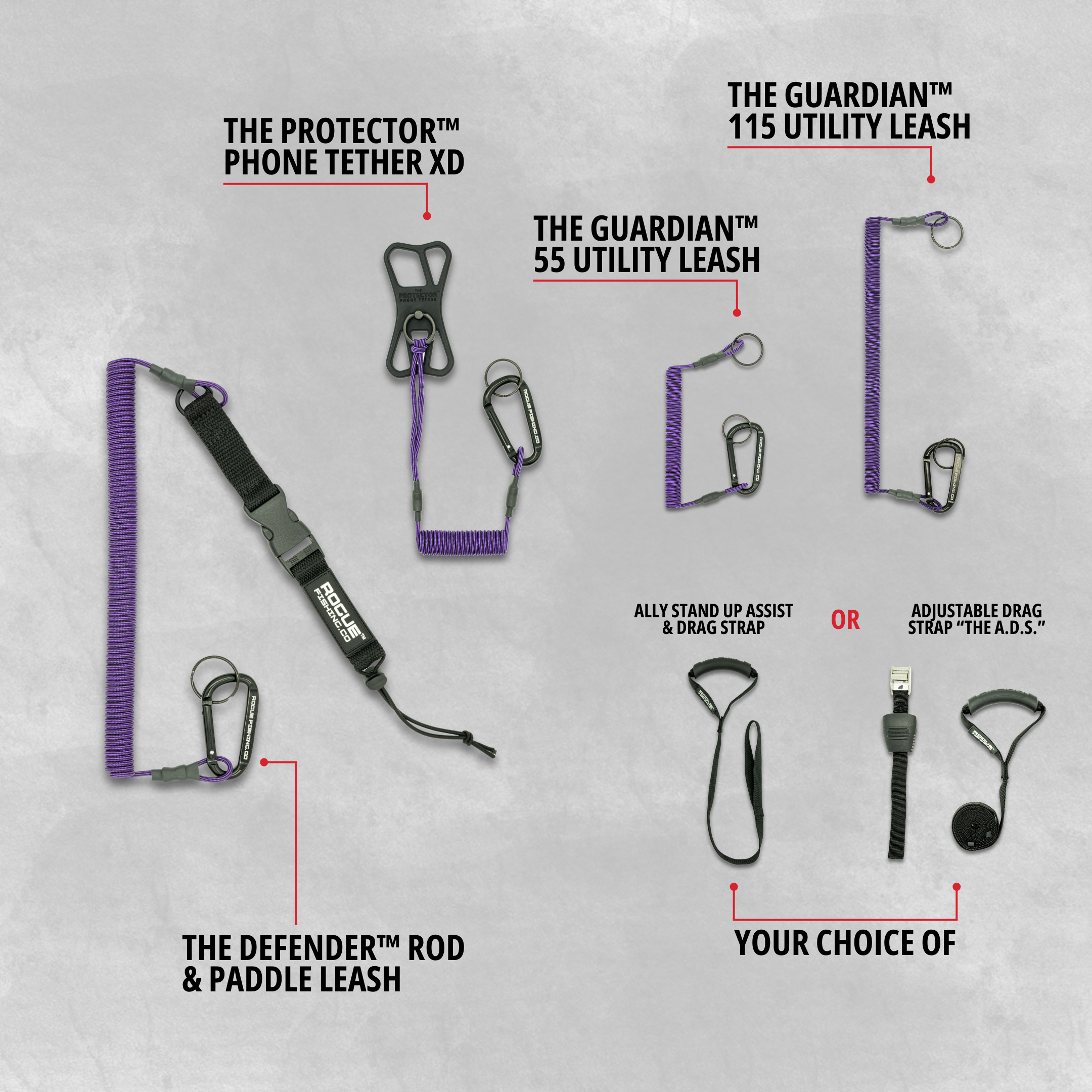 Rogue Fishing Co. The Defender Rod & Paddle Leash Kit Rogue Gear Co. The  Defender Rod & Paddle Leash Rogue Fishing Co. The Defender Rod & Paddle  Leash Combo